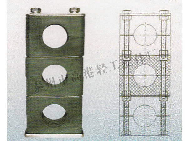 轻型管夹